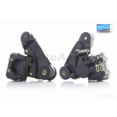 Супорт гальмівний на китайський скутер передній однопоршневий вухо вліво "LIPAI" (сірий)