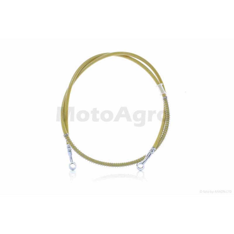 Шланг гальмівний гідравлічний  армований, L900  "LIPAI"  (жовтий)