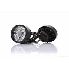 Фари додаткові (пара) круглі 65-55mm 6 діодів кронштейн під дзеркало