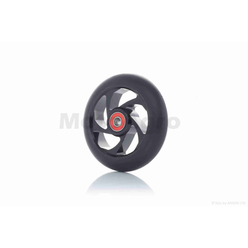 Колесо на самокат з підшипником  608-2RS, металеве, чорне, D110mm  #LZ-003