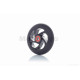 Колесо на самокат з підшипником  608-2RS, металеве, чорне, D110mm  #LZ-003