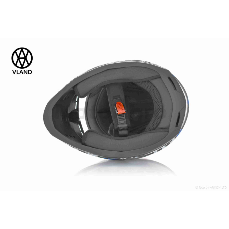 Шолом інтеграл  "VLAND"  #M62-Dino  синій, L