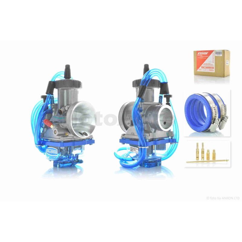 Карбюратор  PWK36  ручне підкачування  +патрубок, жиклери, голка  "KEIHIN"  (репліка)