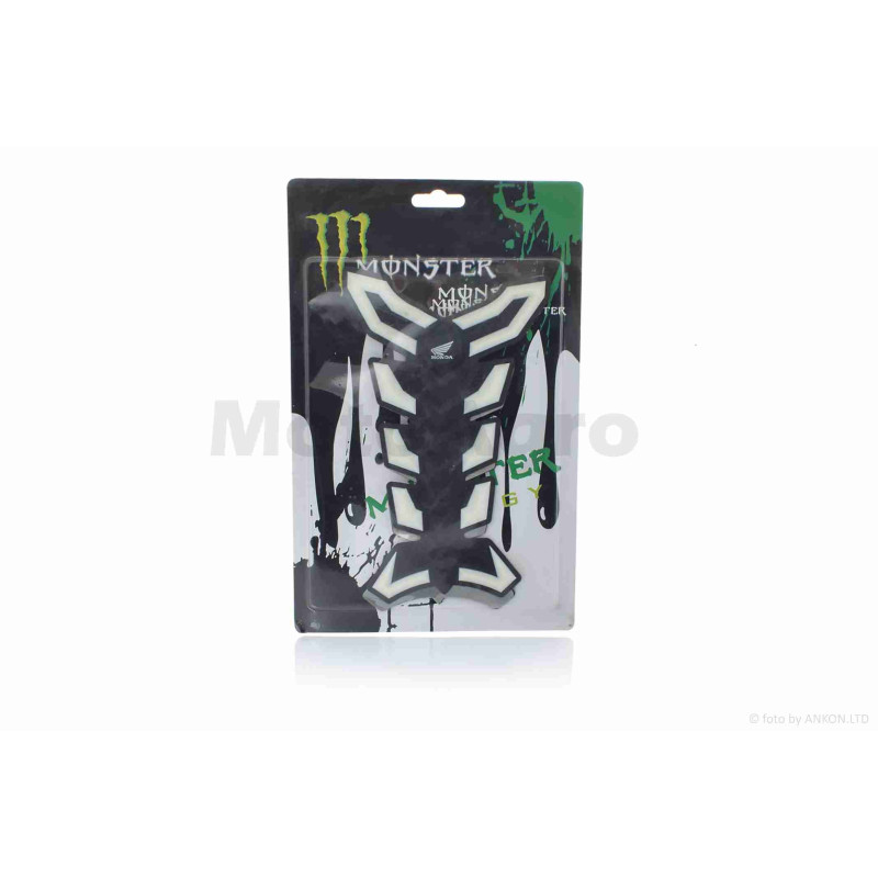 Наклейка на бак  "MONSTER"  біла  #4  #уцінка