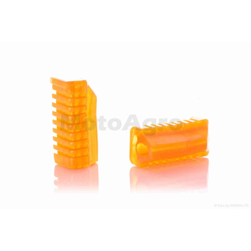 Гумки підніжок водія  Alpha, Delta  силіконові  "LIPAI"  (помаранчеві)