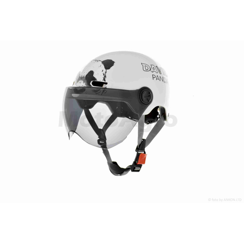 Шолом відкритий підлітковий  "DAVID"  (#315B, білий глянсовий, M-XL, ABS)