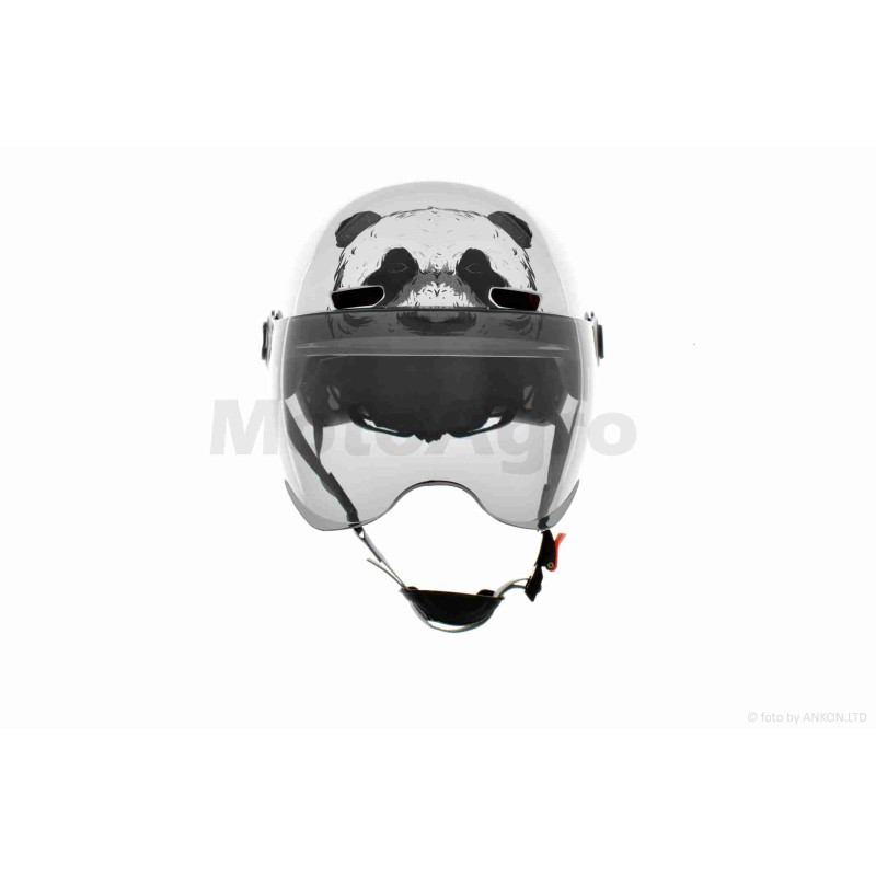 Шолом відкритий підлітковий  "DAVID"  (#315B, білий глянсовий, M-XL, ABS)