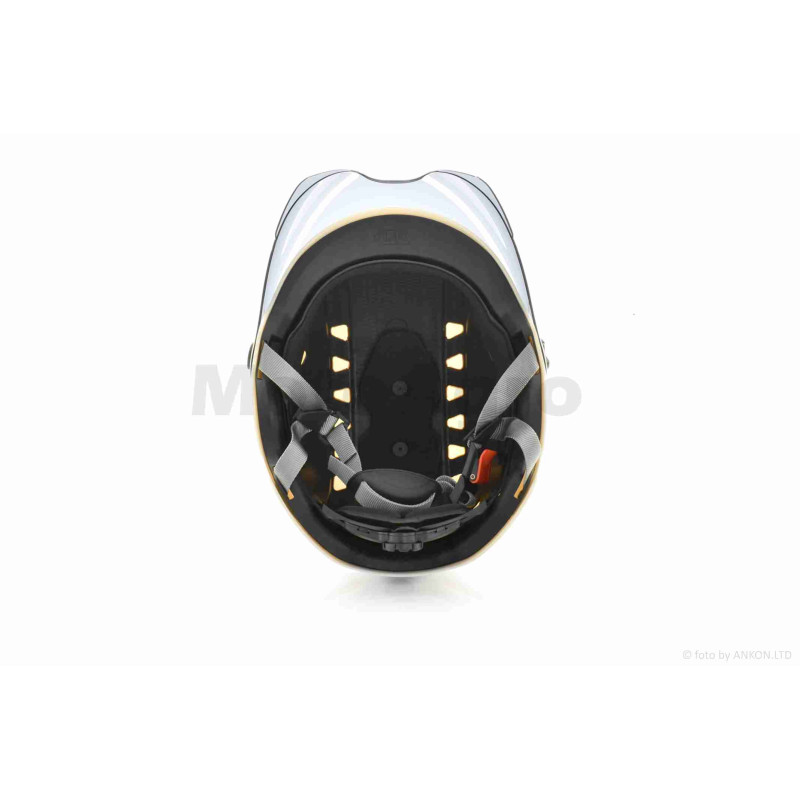 Шолом відкритий підлітковий  "DAVID"  (#315B, білий глянсовий, M-XL, ABS)