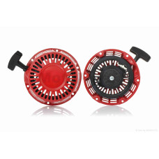 Ручной стартер на мотоблок и бензогенератор GX160 в сборе металл красный