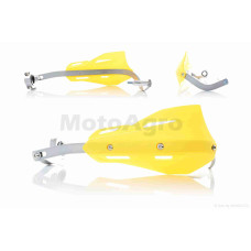 Защита рук на руль (пара) мото 08 "FHS" (желтая)