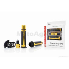 Грипсы (ручки руля) универсальные "BARRACUQA" HP6 (золото)