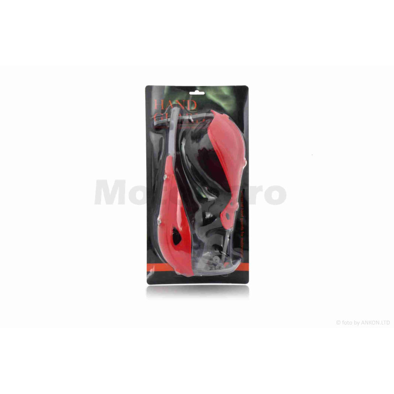 Захист рук на кермо (пара)  мото  #08  "FHS"  (червоний)