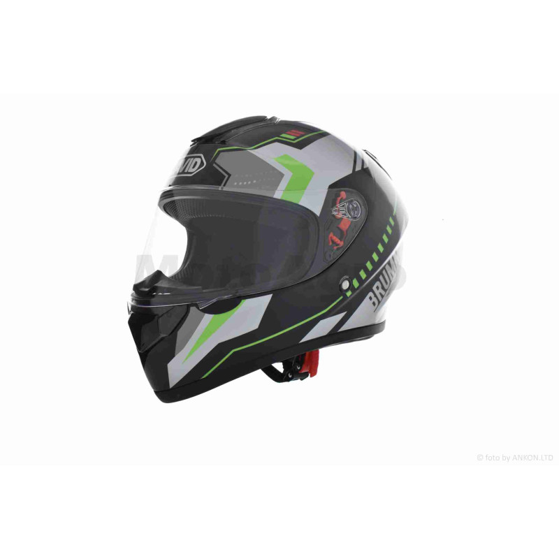 Шолом інтеграл  "DAVID"  (#D820F, чорно-сіро-зелений, XL, ABS)