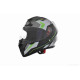 Шолом інтеграл  "DAVID"  (#D820F, чорно-сіро-зелений, XL, ABS)