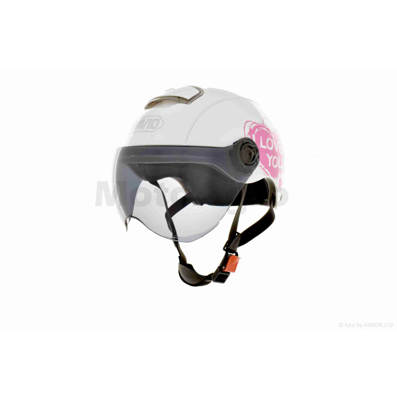 Шолом відкритий підлітковий  "DAVID"  (#S310B, білий, M-XL, ABS)