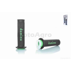 Грипсы (ручки руля) универсальные 5 "DOMINO" (черно-зеленые)