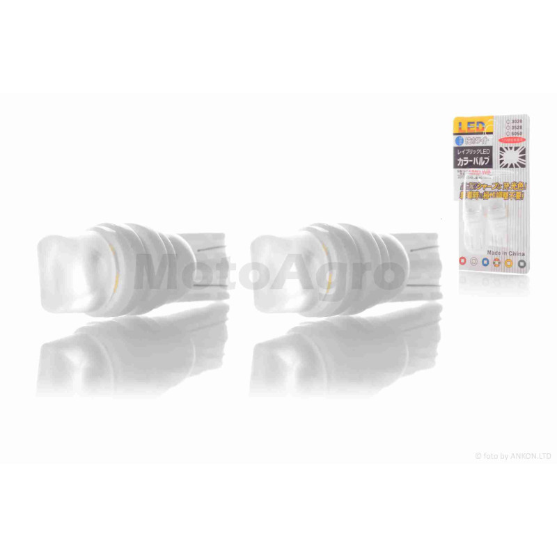 Лампи поворотів безцокольні  діодні  T15  1 кристал, 2шт, білі  (кераміка)