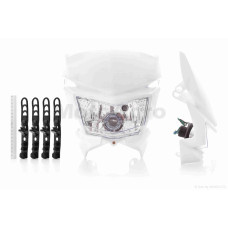 Обтічник з фарою універсальний 35/35W +габарит +кріплення 1 білий