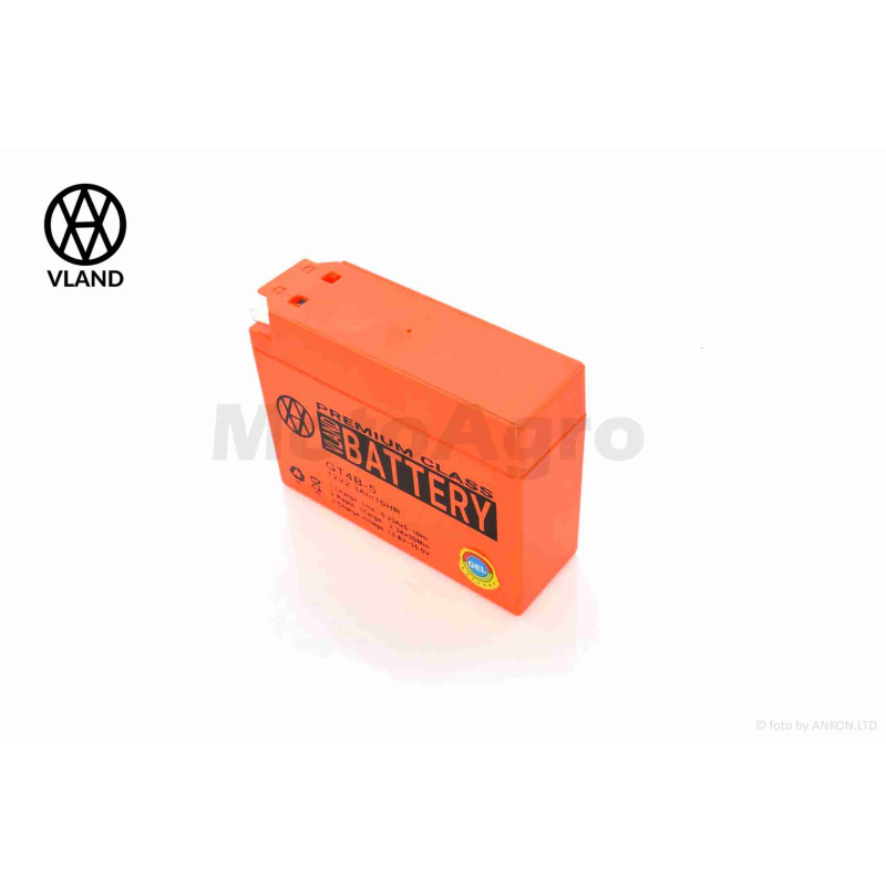 Акумулятор  GEL  12V  2.3A  Suzuki/Yamaha  115-40-90mm  GT4B-5  "VLAND"  (2025)
