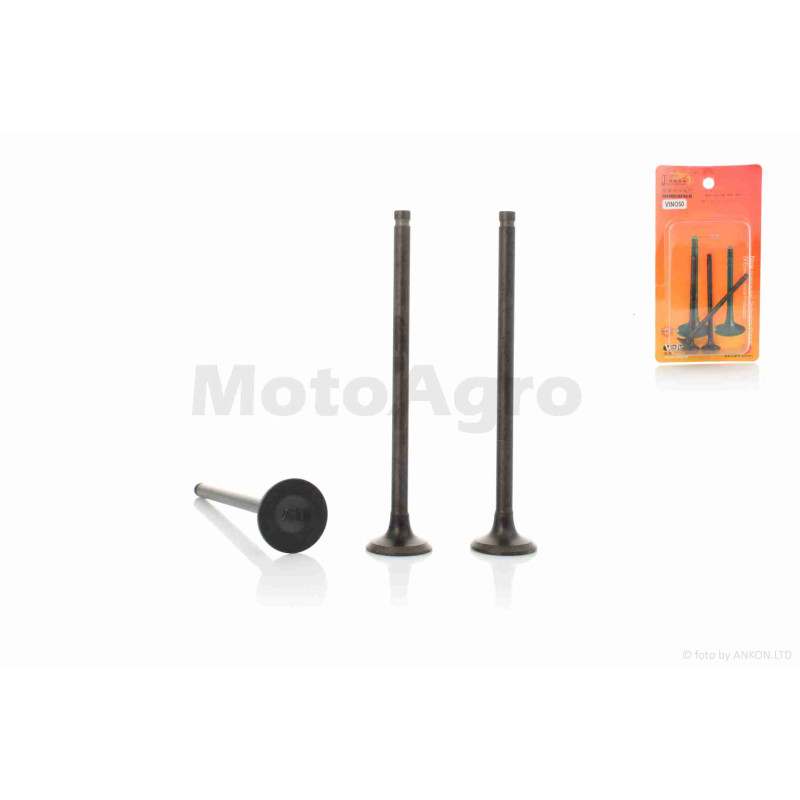 Клапани ГРМ  d15.5/15.5/16.5, h77.8/78/78  4T  JOG/VINO/GEAR  леговані  "JINLONGLIAN"