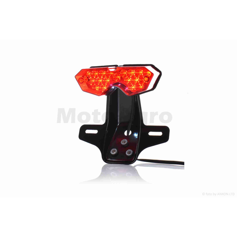 Стоп у зборі  Delta  діодний без поворотів, тонований, підсвічування номера  +кронштейн  #5  "LIPAI"