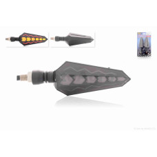 Повороти діодні пара блискавка гнучка ніжка (червоні)