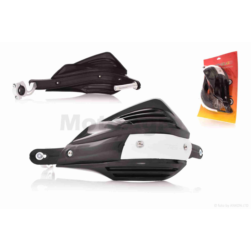 Захист рук на кермо (пара)  мото  #2  "FHS"  (чорний)