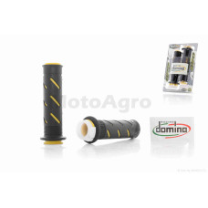 Грипсы (ручки руля) универсальные 3 "DOMINO" (черно-желтые)