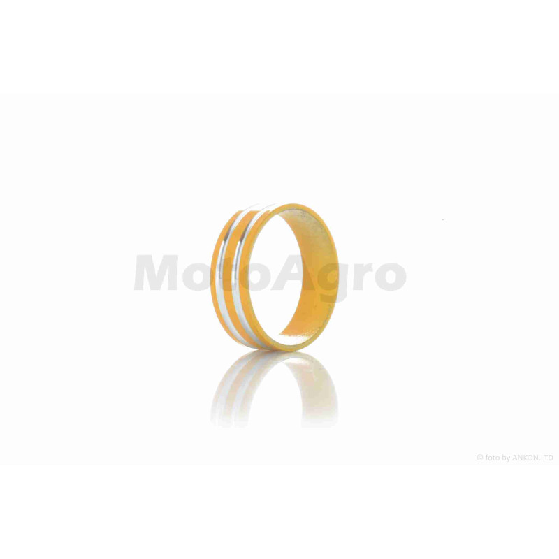 Шайба посадкова рульової колонки (кільце) вело алюмінієва, h10, d29 (жовта) #QC-002