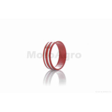 Шайба посадкова рульової колонки (кільце) на велосипед алюмінієва h10 d29 (червона) QC-002