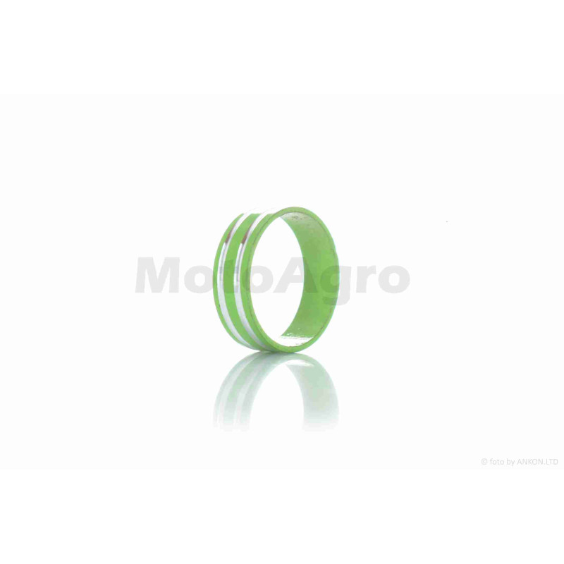 Шайба посадкова рульової колонки (кільце) вело алюмінієва, h10, d29 (зелена) #QC-002