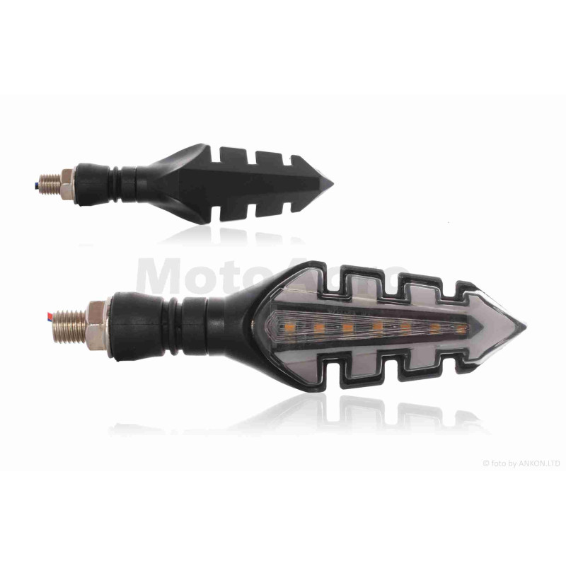 Повороти діодні  пара  #R-268  гнучка ніжка, динамічна, з габаритом