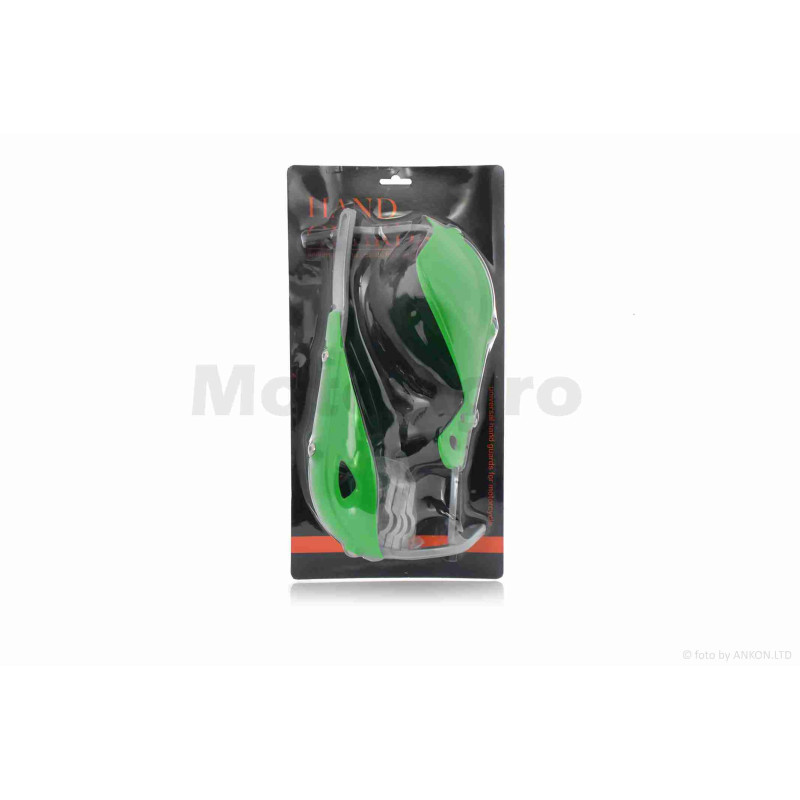 Захист рук на кермо (пара)  мото  #08  "FHS"  (зелений)