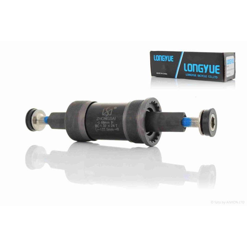 Каретка (картридж) вело  під квадрат, L-122.5mm  #ZZ-004  "LONGYUE"