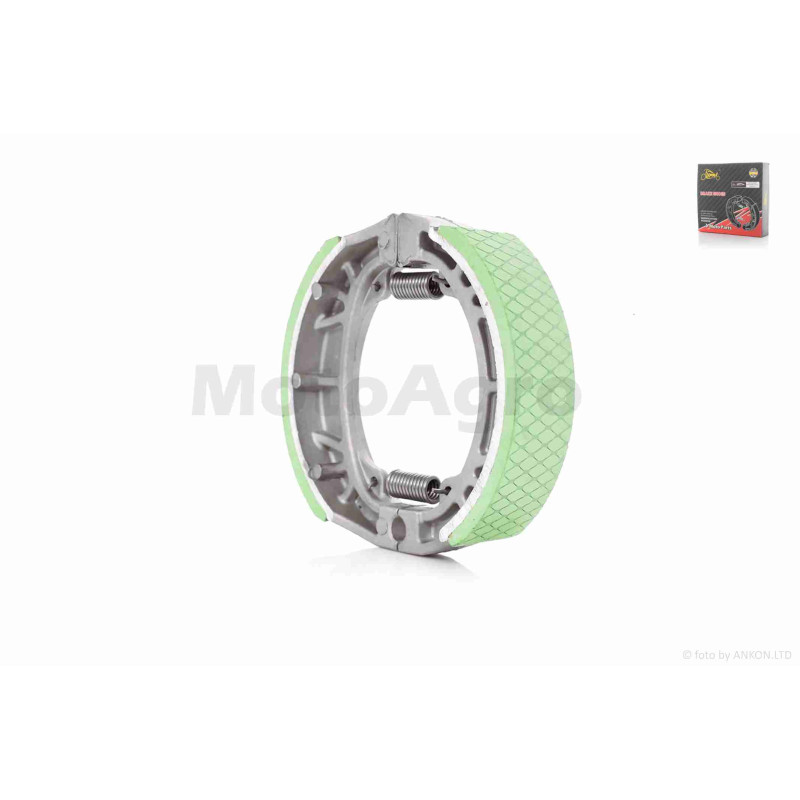 Колодки гальмівні (барабан)  GY6 10/12", LEAD, Delta  пряма пружина  "LIPAI"  (зелені, CG125/150)