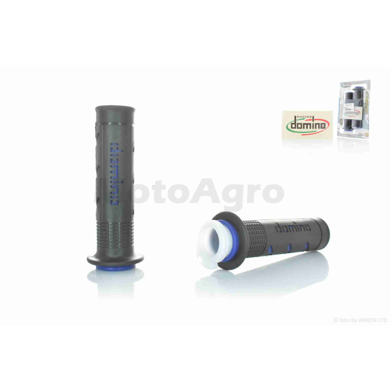 Грипси (ручки керма)  універсальні  #3  "DOMINO"  (чорно-сині)