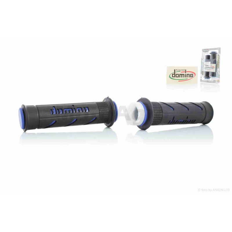 Грипси (ручки керма)  універсальні  #3  "DOMINO"  (чорно-сині)