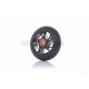 Колесо на самокат з підшипником  608-2RS, металеве, чорне, D100mm  #LZ-001-3