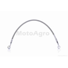 Шланг гальмівний гідравлічний армований 450mm хром AT-22508