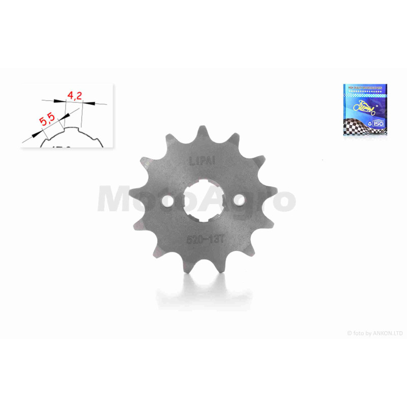 Зірка трансмісії передня  CB/CG  520-13T  вузька посадка