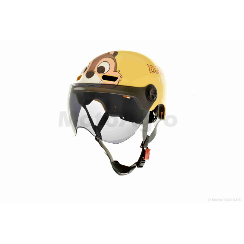 Шолом відкритий підлітковий  "DAVID"  (#315C, жовтий глянсовий, M-XL, ABS)