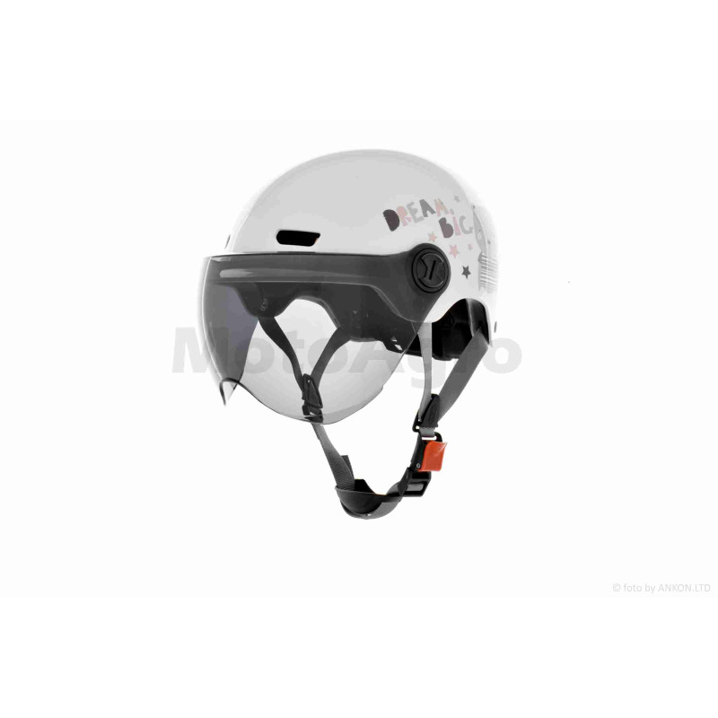 Шолом відкритий підлітковий  "DAVID"  (#315F, білий, M-XL, ABS)