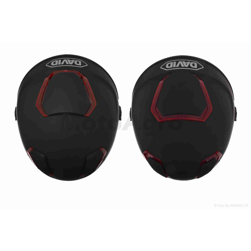 Шолом відкритий  "DAVID"  (#D018, жовтий, L, ABS)