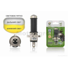 Лампа фары диодная H4 12 вольт линза "RTD"