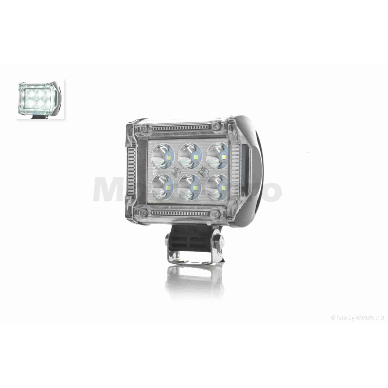 Фара додаткова  діодна, прямокутна, 6 діодів  #18123_