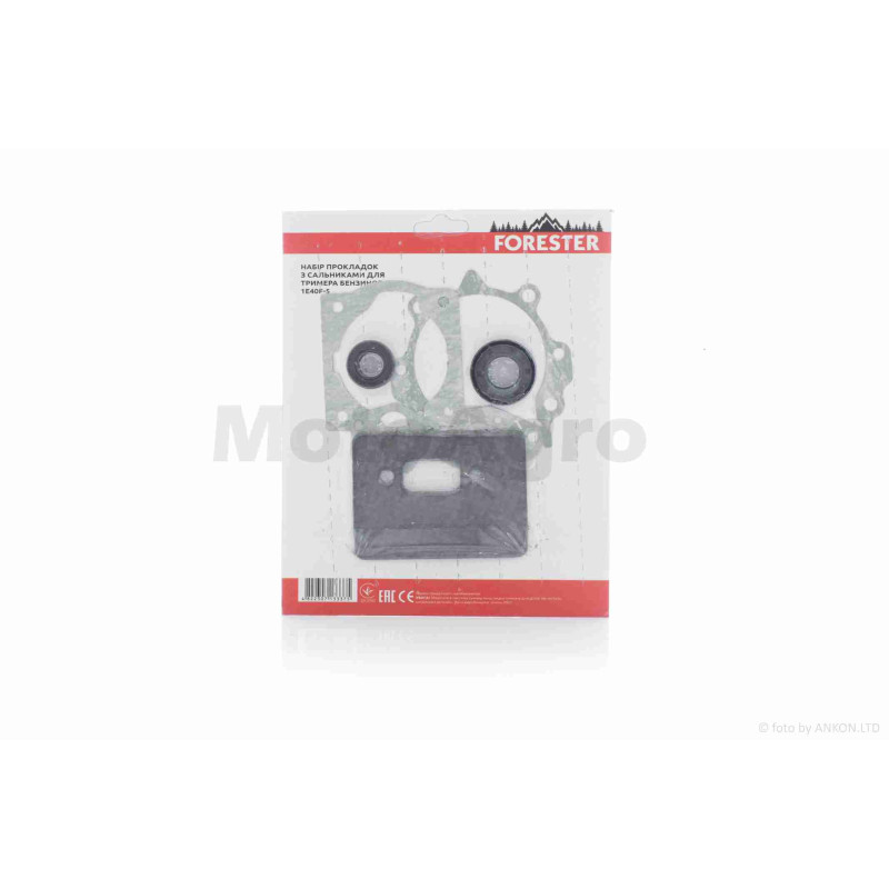 Прокладки к-кт коси  1E40F  5шт  +сальник  "FORESTER"