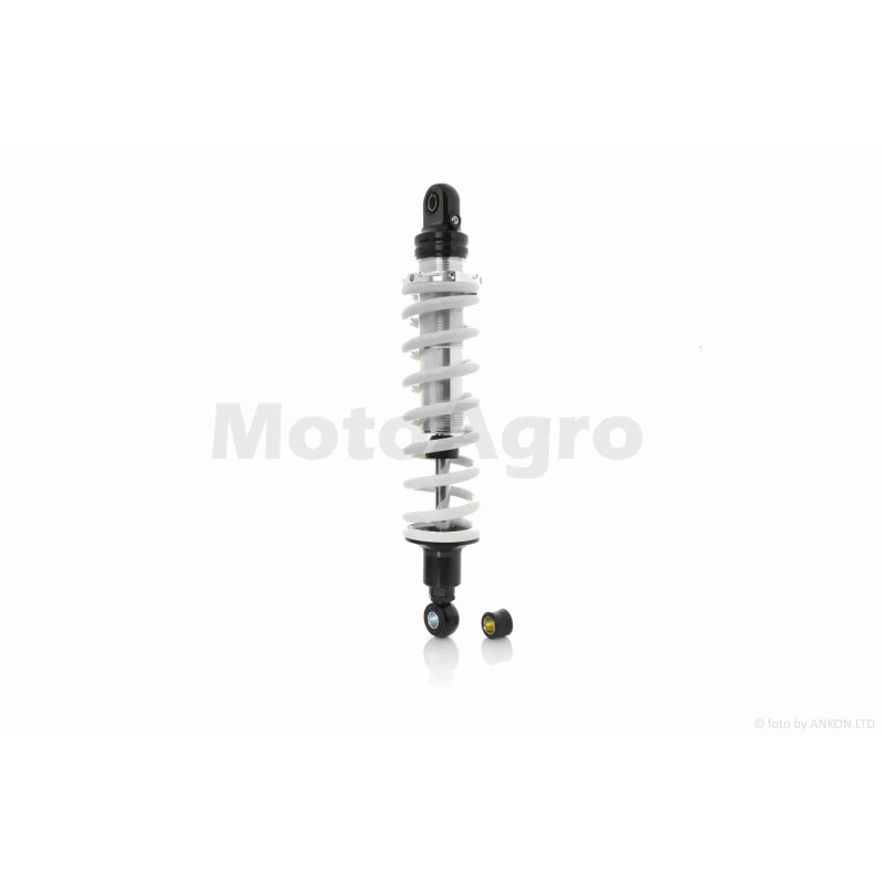 Амортизатор задній (моно)  L360, d10/12/12, регульований (білий)