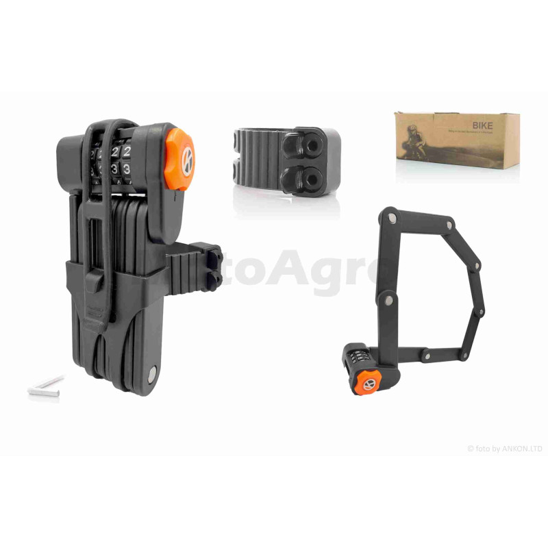 Замок протиугінний пластиновий з кодовим замком  L800