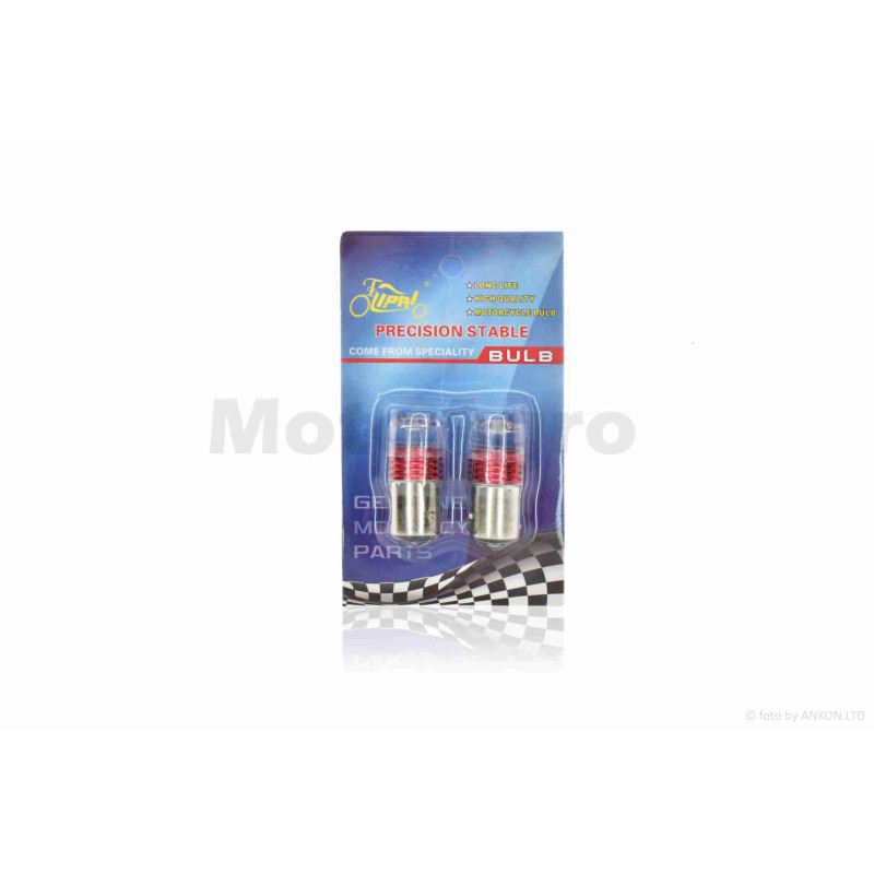 Лампи стопа діодні  S25  12V 21/5W  з лінзою, 2шт