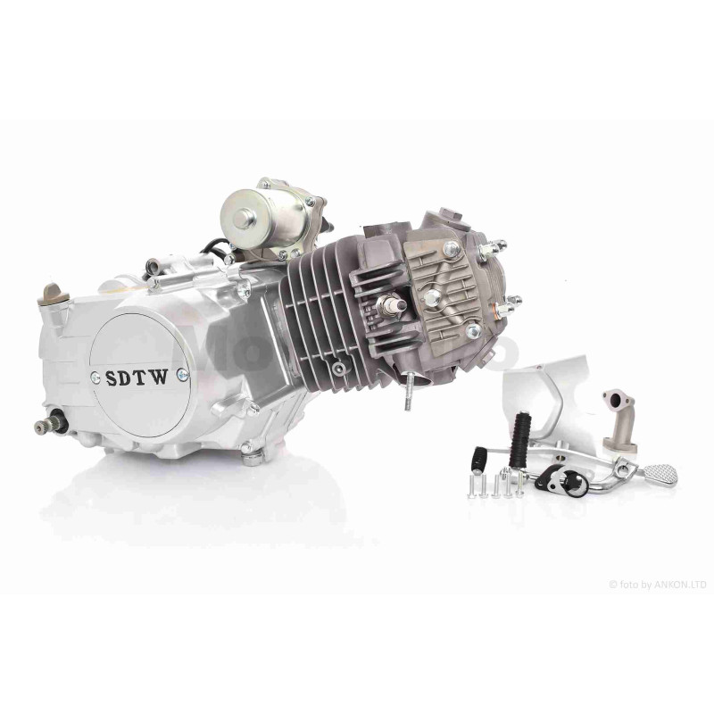 Двигун  1P56FMI  125cc, напівавтоматичний, алюмінієвий циліндр  "SDTW"  (Delta, Alpha, Pitbike)